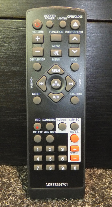 LG AKB73295701or AKB73295702 Mini HiFi Audio System RCD406, CM4341 etc Replacement Remote Control