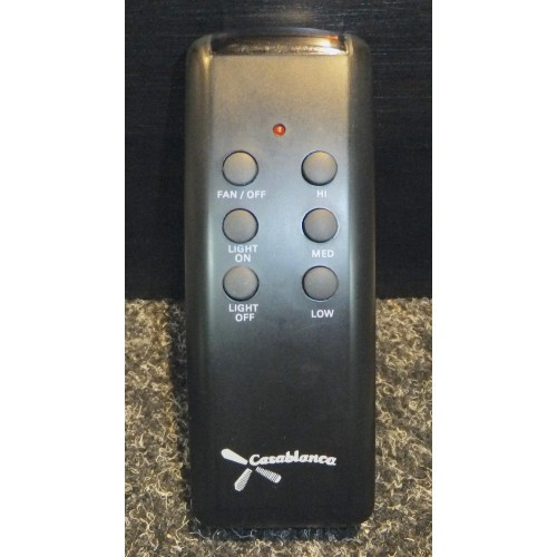 Genuine Refurbished Casablanca V4 Black Ceiling Fan Remote Control
