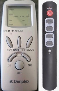 Dimplex Tower Fan Replacement Remote Control
