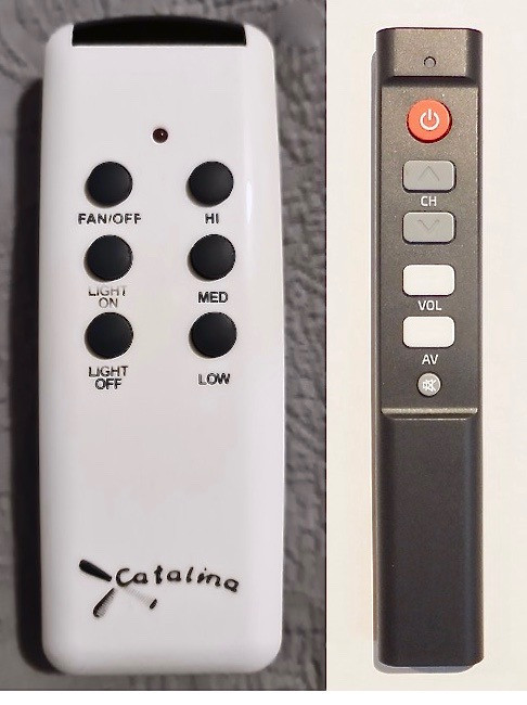 Catalina Ceiling Fan White Remote Control Replacement Version V3 (new version)