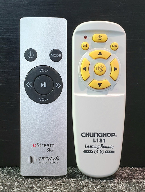 uStream One, Mitchell Acoustics Replacement Remote Control