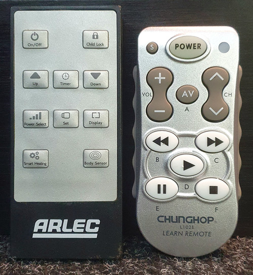 Arlec Infrared IR Heater Replacement Remote Control V4 for use with ROH403HA