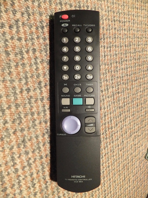 Hitachi CLE-904 CLE904 TV VCR Remote Control HL00133 CMT2979, CMT2968, CMT3398
