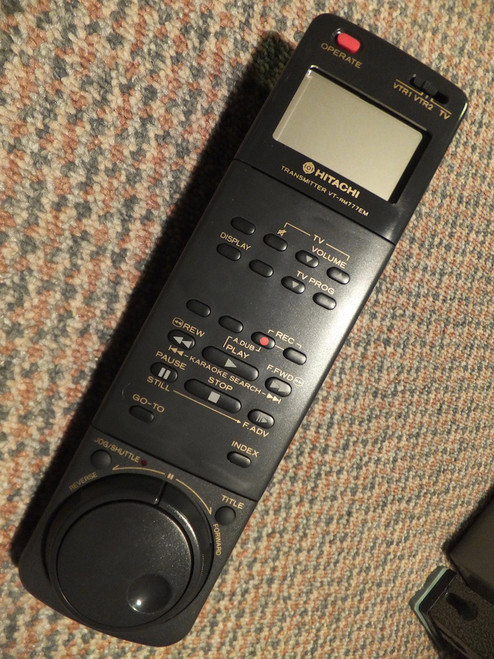 Hitachi VT-RM777EM VTRM777EM VCR TV Remote Control 5615552 for VTM777E etc.