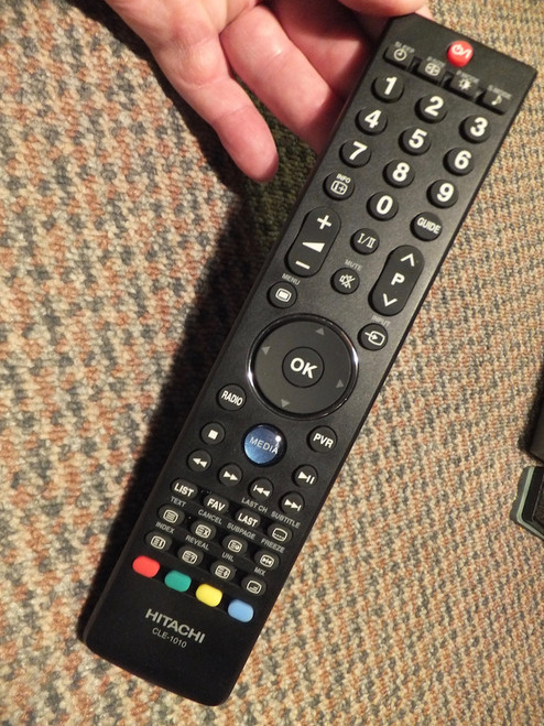 Hitachi CLE-1010 CLE1010 TV DVD Remote Control for L32EC05AU L42EC05AU L46EC05AU LE50EC05AU L32HEC05