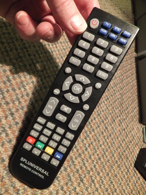 Soniq SPLUNIVERSAL TV DVD Remote Control for QSP425T E22Z10A IV190T IV220T IV220TV2 QV173LTI QV193LTI SPE22Z10A005 SPQV173LTI003 SPQV193LTI002