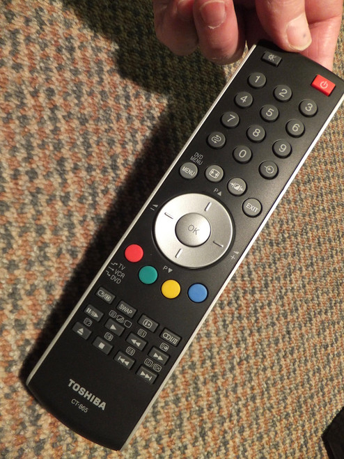 Toshiba CT-865 CT865 TV DVD Remote Control Replaces CT-8003 CT8003 CT-90283 CT90283 CT-90330 CT90330 for 32WL66A 37WLT66A 42WLT66A etc etc
