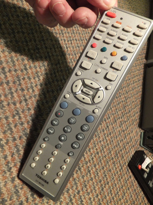 Toshiba CT-90195 CT90195 HD Set Top Box TV DVD Remote Control 102711006002R for HDD-J35 HDDJ35