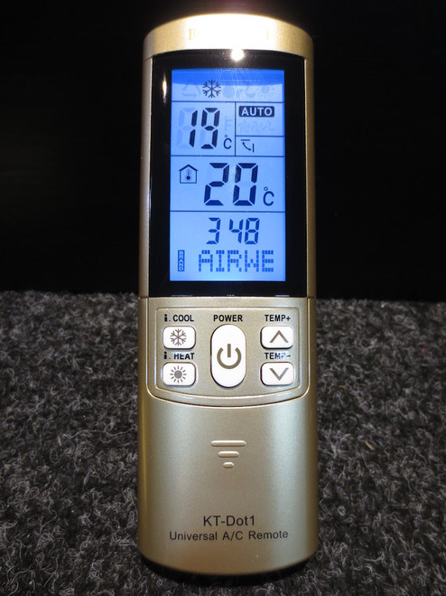 Airwell Air Conditioner & Split System Pre-Programmed Remote Control KT-DOT1AIR