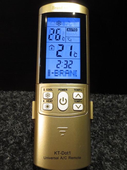 Universal Air Conditioner & Split System Remote Control for Any & All Brands & Makes including odd brands like Alpine Airmaster Galanz Mistral Ayre Smoothair York Haier Cooline Palsonic, Dometic Enigma etc. etc. KT-DOT1