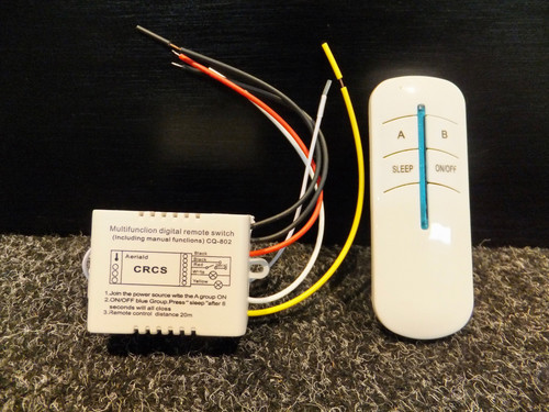 2 Channel CQ802 220 -240v AC Multifunction Digital Wireless Remote Controlled Switch