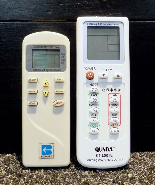 Bonaire Split Air Conditioner Replacement Remote Control