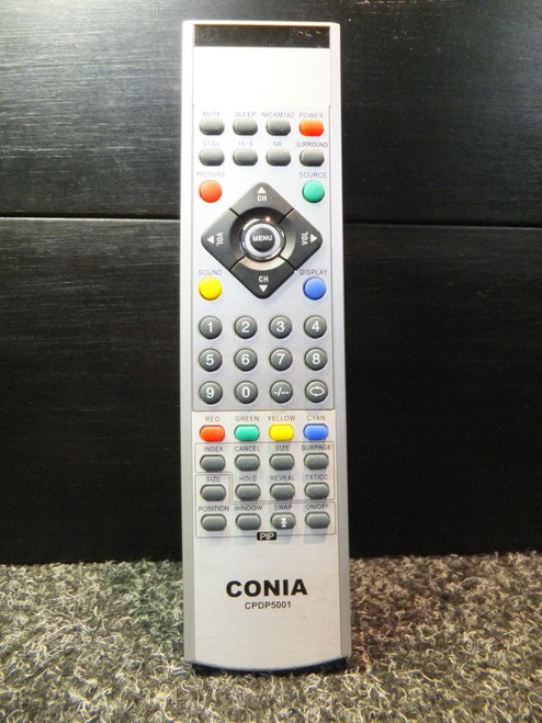 Conia CPDP5001 TV Remote Control. Exactly the same remote as the Soniq RC215 for SPLCDTV40003 QV320H QV420H LCDTV40