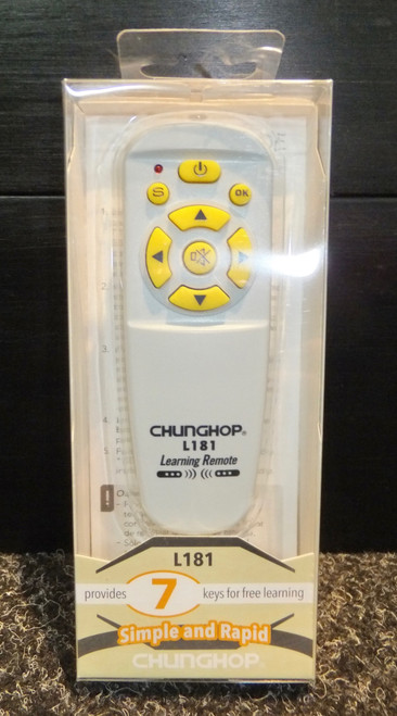 Chunghop 7 Key Universal Learning Remote Control L181 for TV, DVD, STB, CD, VCR, Sat, VCD, etc. etc.