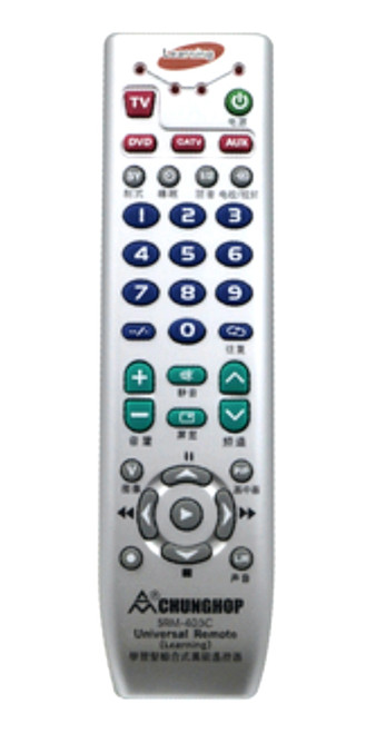 TV DVD Sat Cable Hi-Fi DVR etc. etc. Learning Remote Control Chunghop SRM-403C