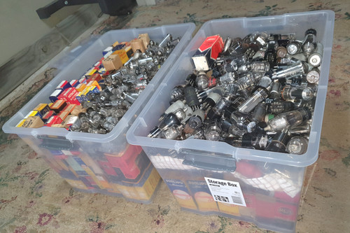 A large Collection of Vintage Audio, Radio & TV Valves / Vacuum Tubes for Sale.