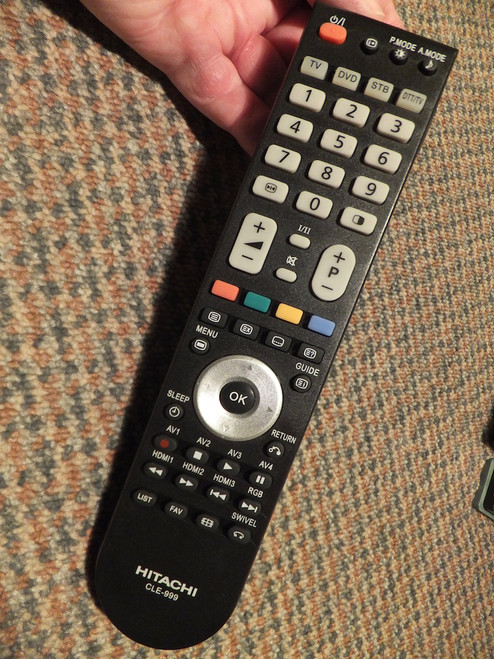 Hitachi CLE-999 CLE999 CLE-993 CLE993 TV Remote Control HL02471 P50X01AU P50H01AU P42H01AU replaces CLE-960 CLE960 CLE-966 CLE966 CLE-970 CLE970 CLE-992 CLE992 CLE-993 HL01871 HL01904 HL02041 HL02121 HL02123 HL02125 HL02127 HL02332 HL02334 HL02141 TE