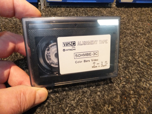 Hitachi VHS-C PAL Colour Color Bar Alignment Tape 50HMBE-3C