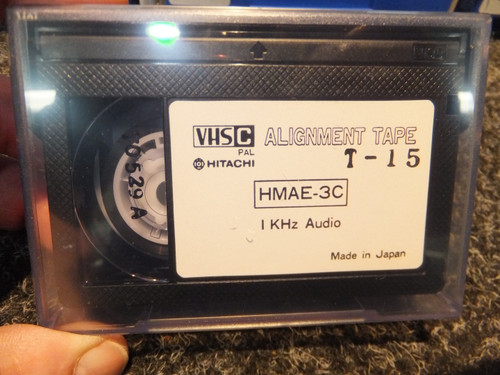 Hitachi VHS-C PAL 1kHz Audio Alignment Tape HMAE-3C