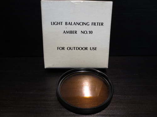 Hitachi Video Camera Amber Outdoor Light Balancing Lens Filter 46mm W10 7099369 VM-C1E VMC1E