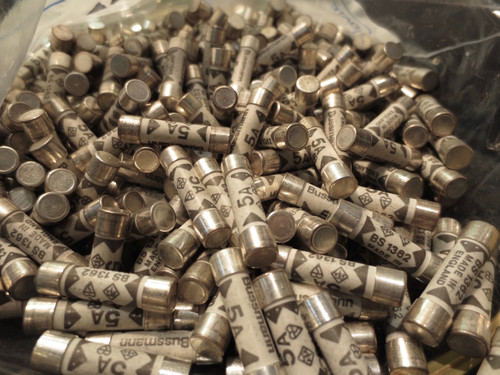 Bussmann BS1362 Quality 5 Amp Ceramic Fast Blow Fuses TDC180 Series