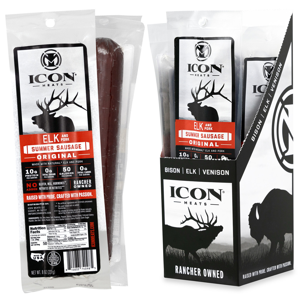 Elk Summer Sausage A 100 Natural, Healthy & Delicious Snack