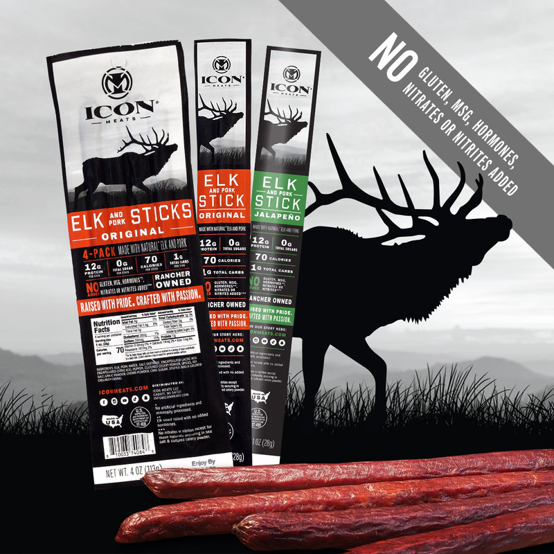 Elk Original & Jalapeño Snack Sticks Elk Original & Jalapeño Snack Sticks