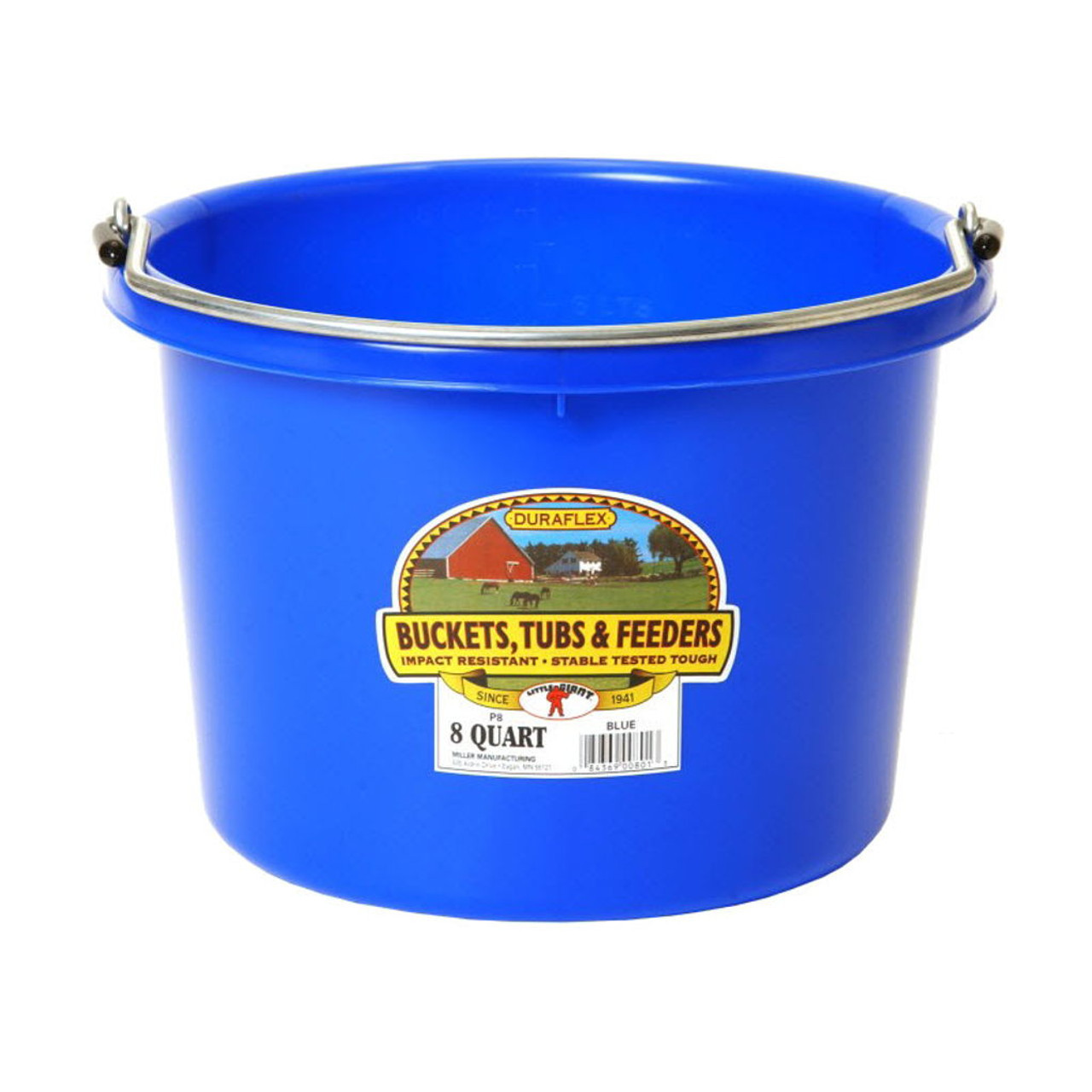 Miller Manufacturing 8 qt Polyethylene Plastic Bucket