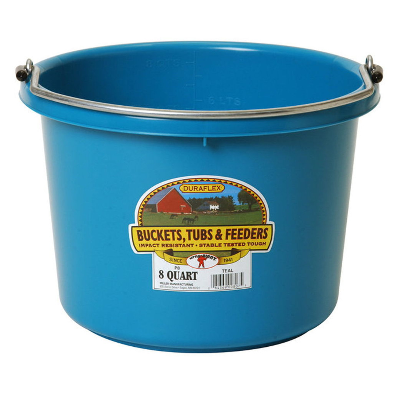 Miller Manufacturing 8 qt Polyethylene Plastic Bucket