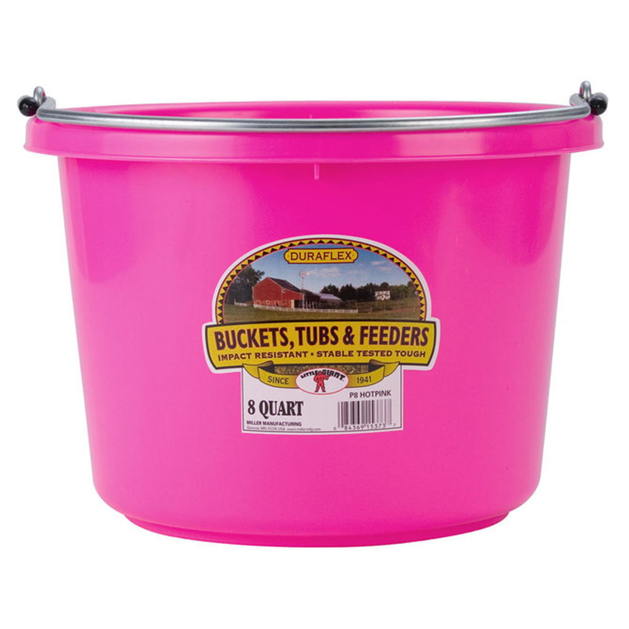 Miller Manufacturing 8 qt Polyethylene Plastic Bucket