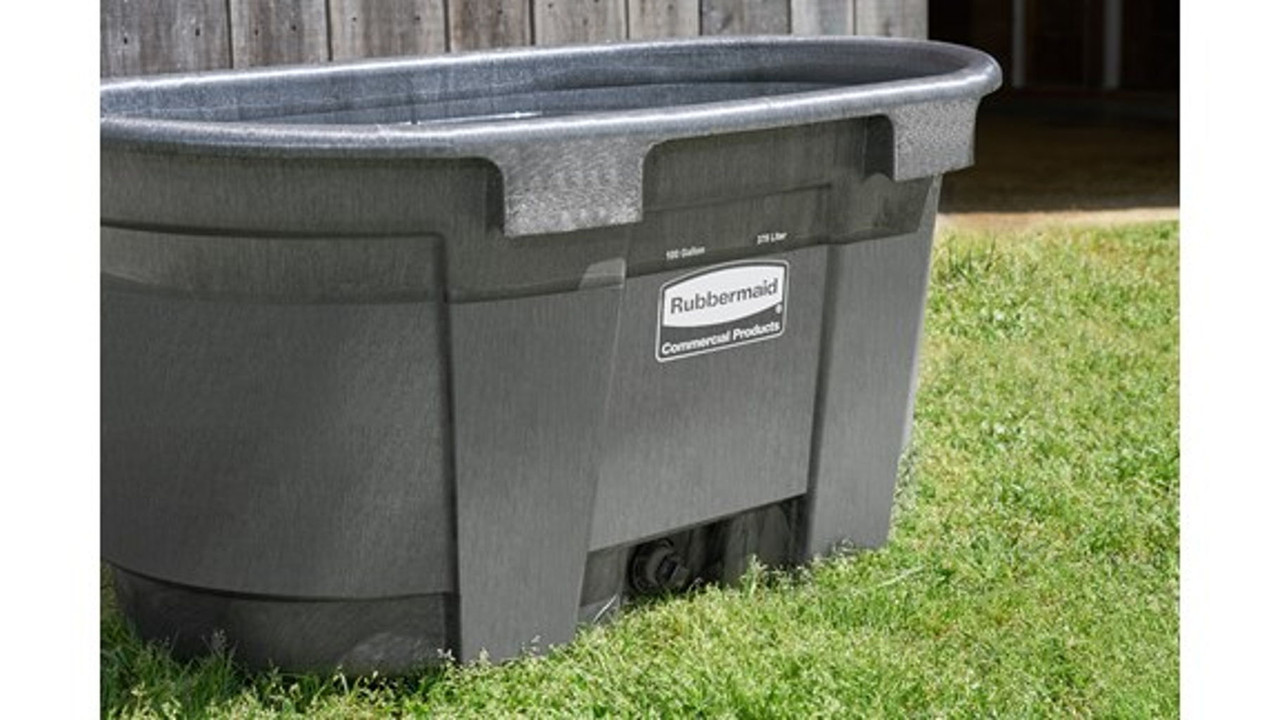 Rubbermaid Commercial Products Stock Tank, 50-Gallons, Structural