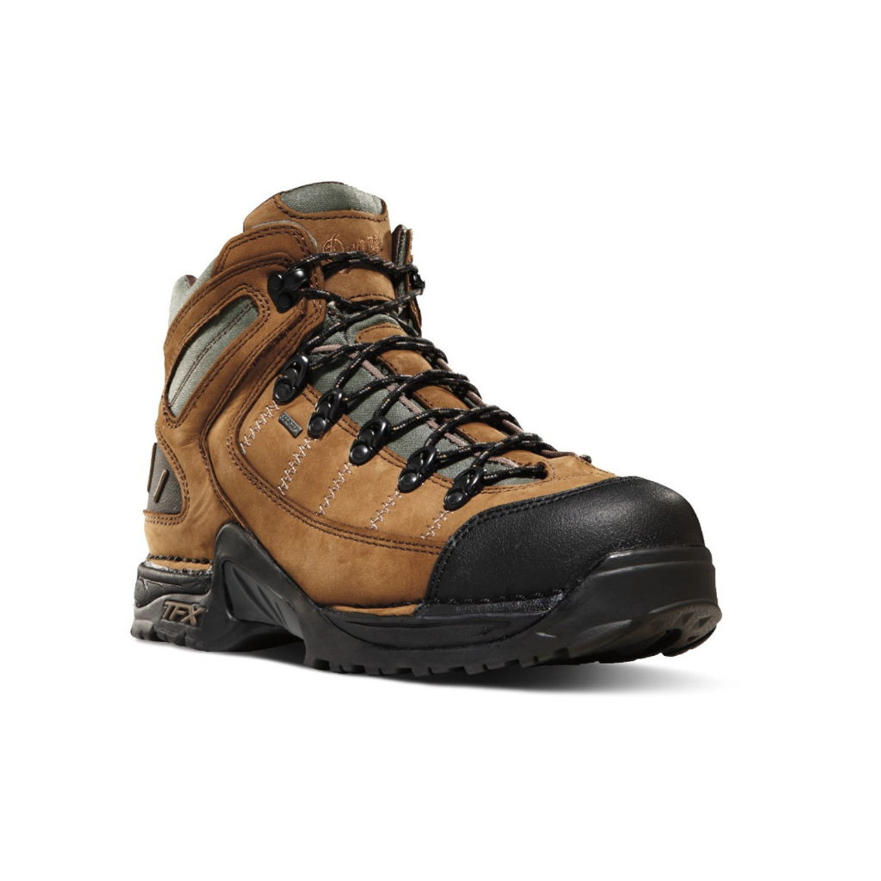 Danner Mens 6'' Steel Yard Waterproof Steel Toe Work Boot- Brown Full-Grain  Leather