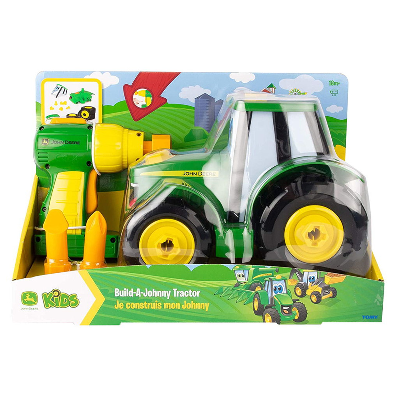 TOMY John Deer Build A Johnny Tractor Toy