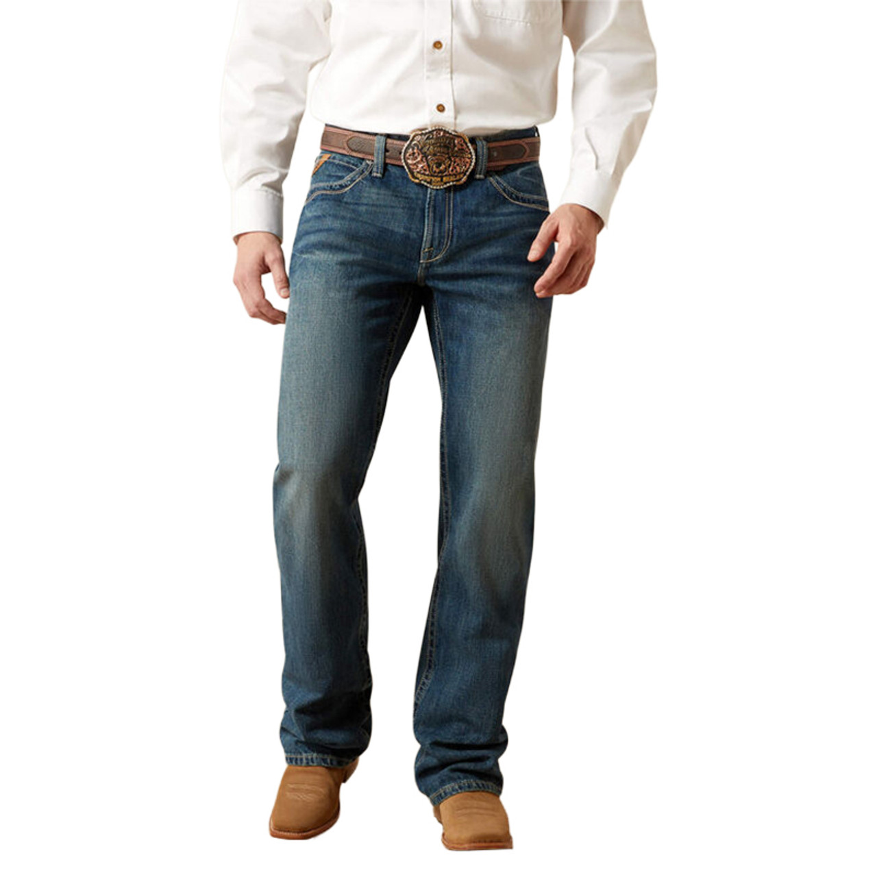 【U LAN】Akan eyelet strap semi-bootcut pants Ariat Men's M4 Low Rise Boundary Boot Cut Jean