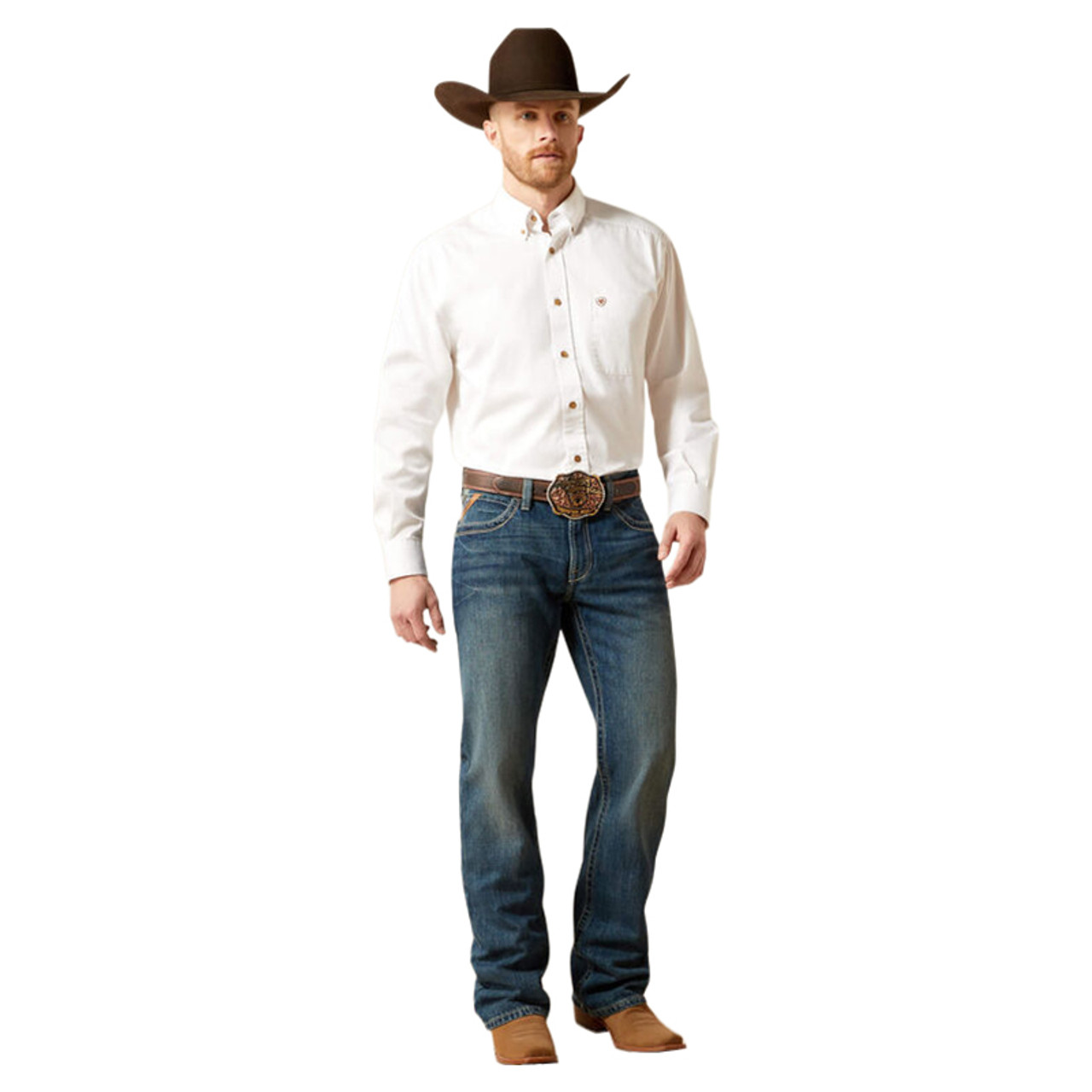【U LAN】Akan eyelet strap semi-bootcut pants Ariat Men's M4 Low Rise Boundary Boot Cut Jean