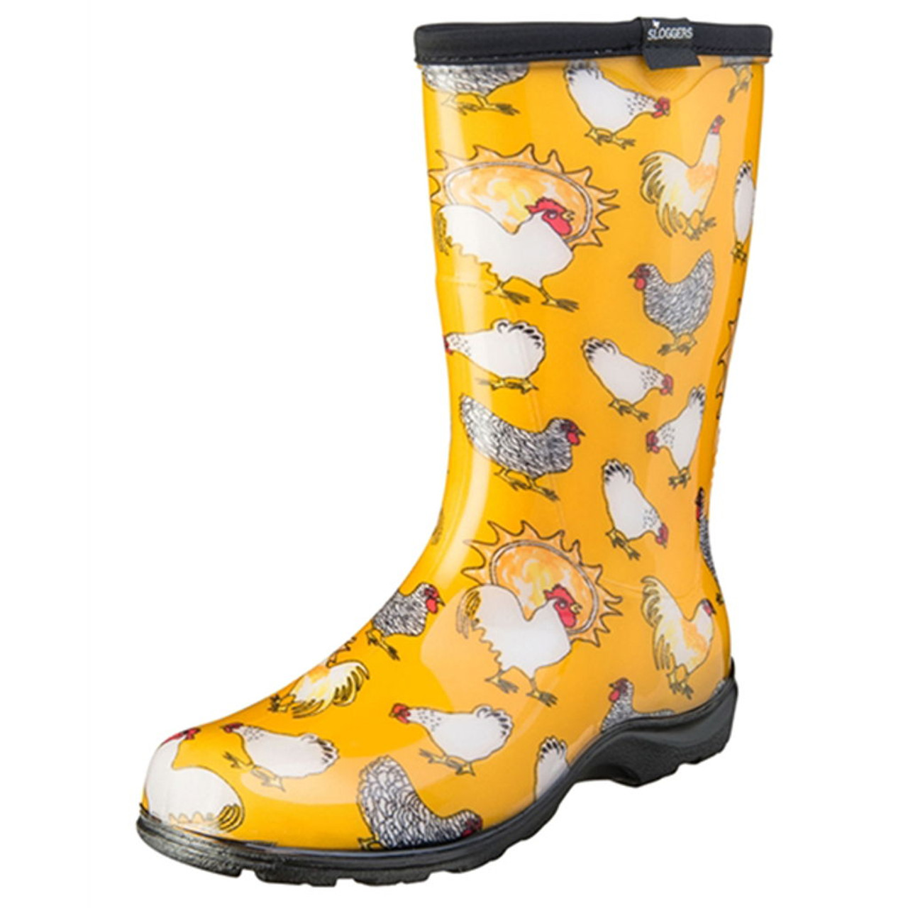 Sloggers Women s Rain and Garden Boots Chicken Daffodil Yellow