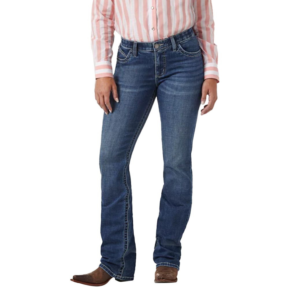 Wrangler Willow Jeans Da Equitazione Donna – Vita Media, 28-32 – Cuciture Piatte E Cintura Anti-Gap