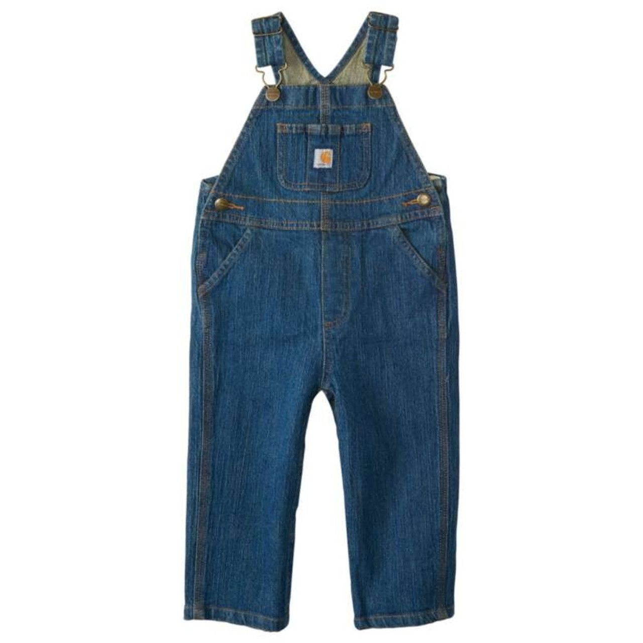 Carhartt Baby Boy's Washed Denim Bib Overall - Denim Medium Wash