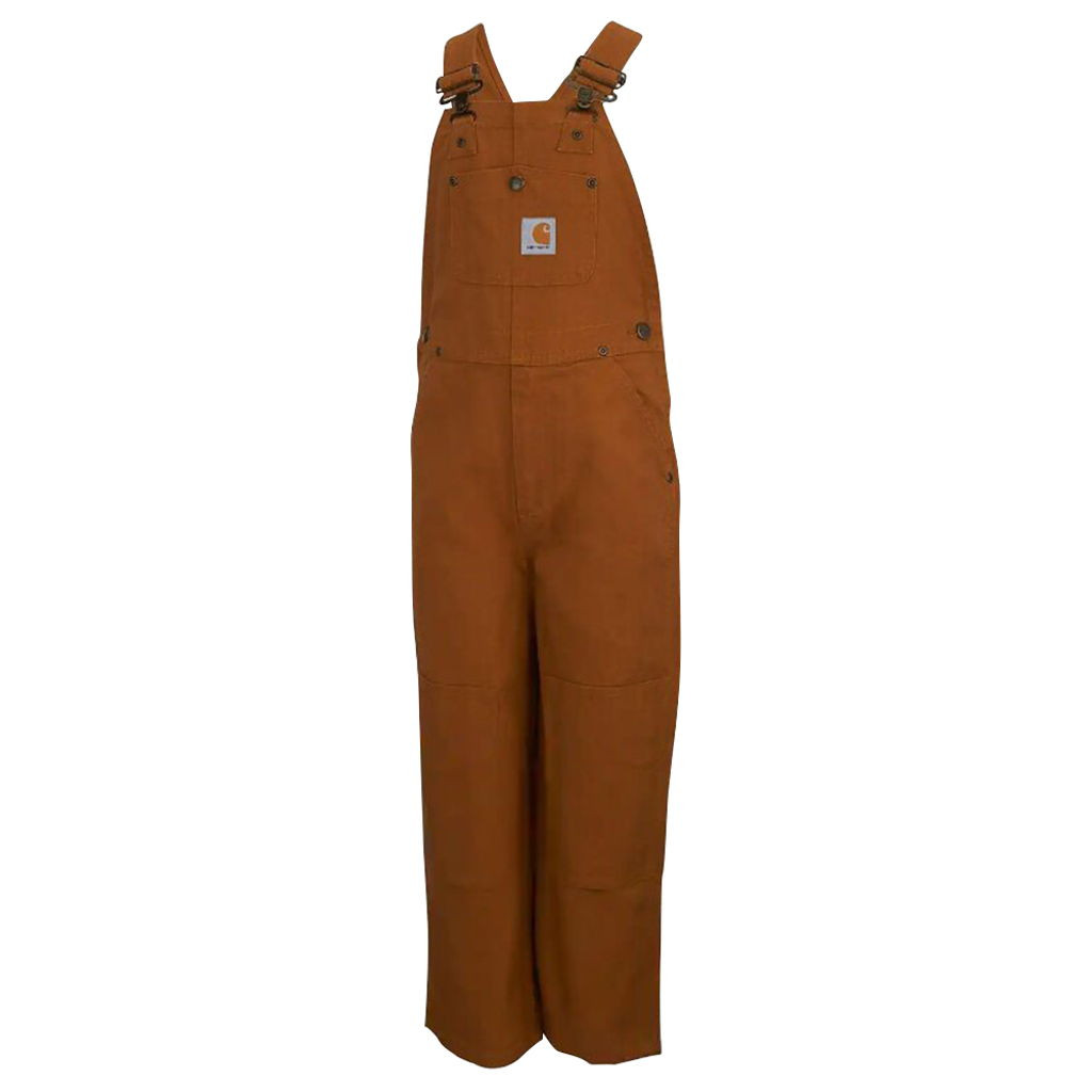 Carhartt Boys Duck Washed Bib Overall - Brown