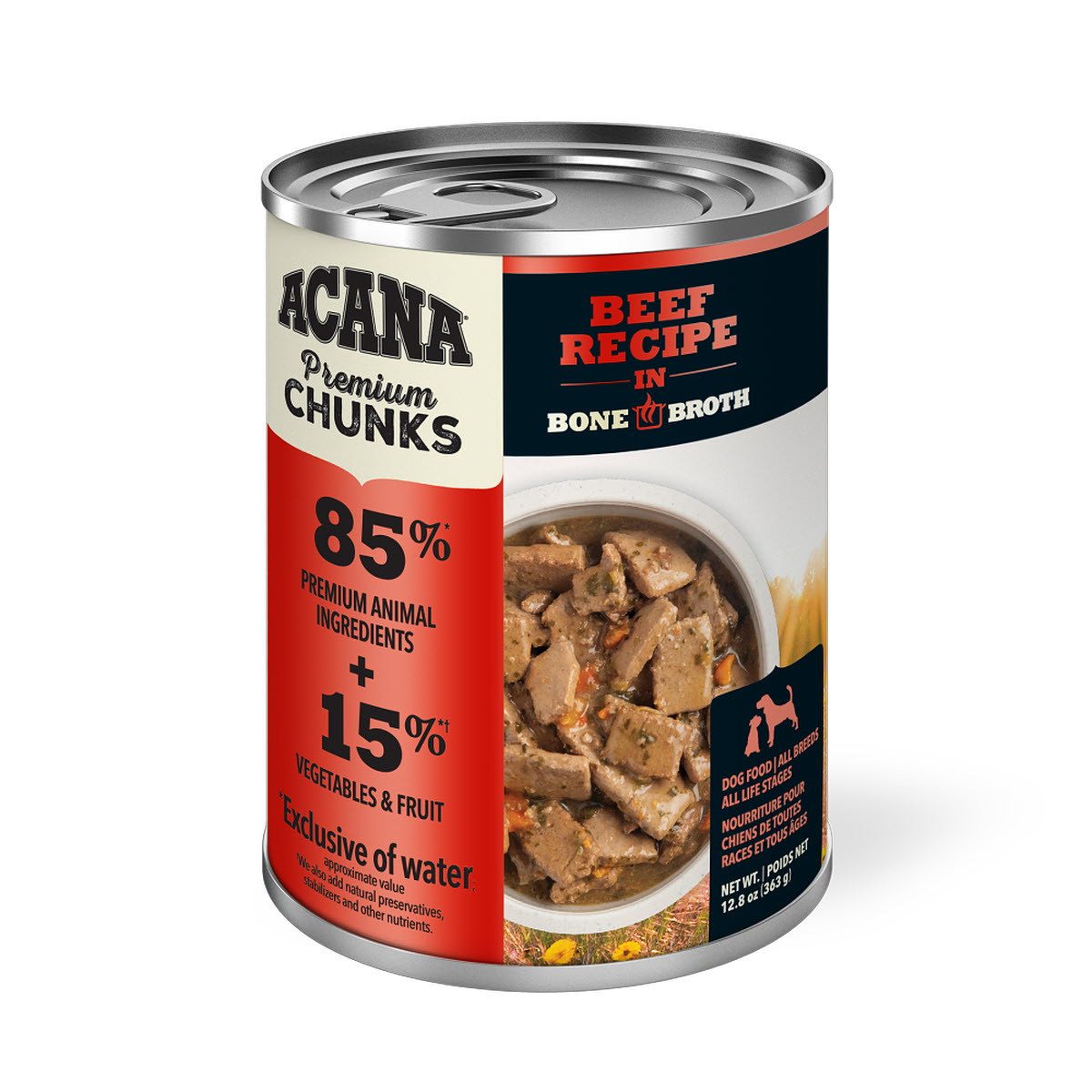 Acana Premium Chunks, Beef Recipe Wet Dog Food