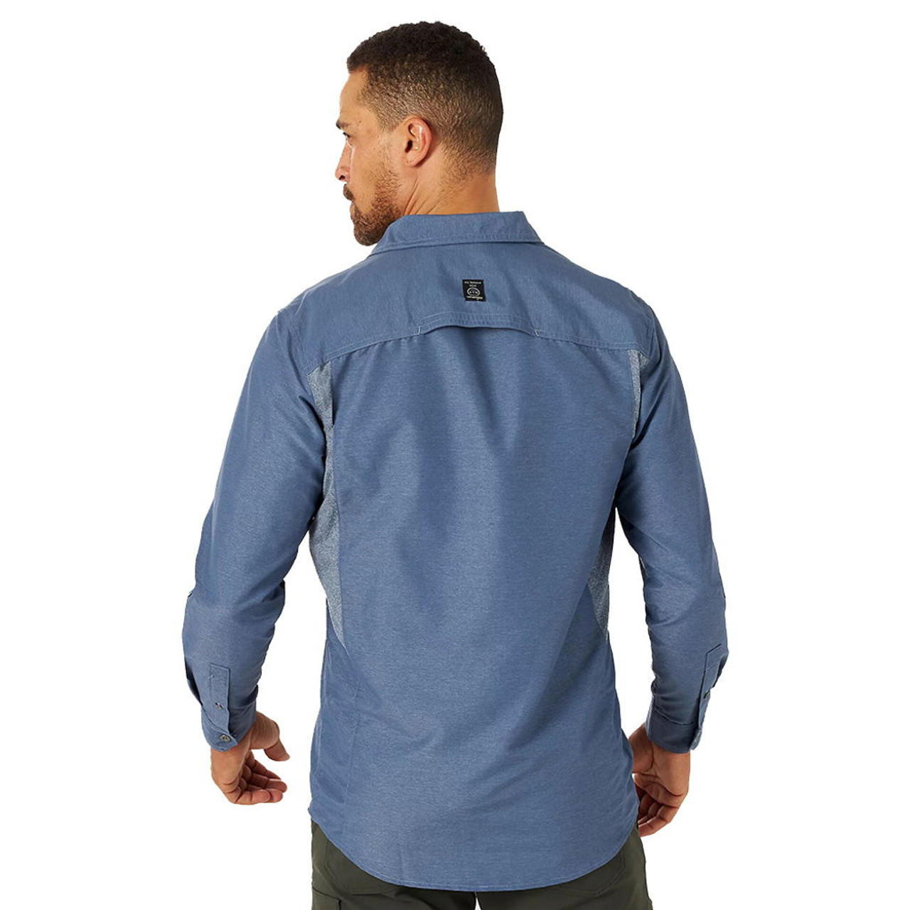 Wrangler ATG Men's Long Sleeve Mix Material Shirt