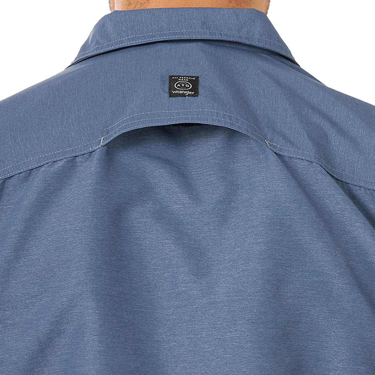 【mahagrid】22FW★ WRANGLER LS TEE Wrangler ATG Men's Long Sleeve Mix Material Shirt