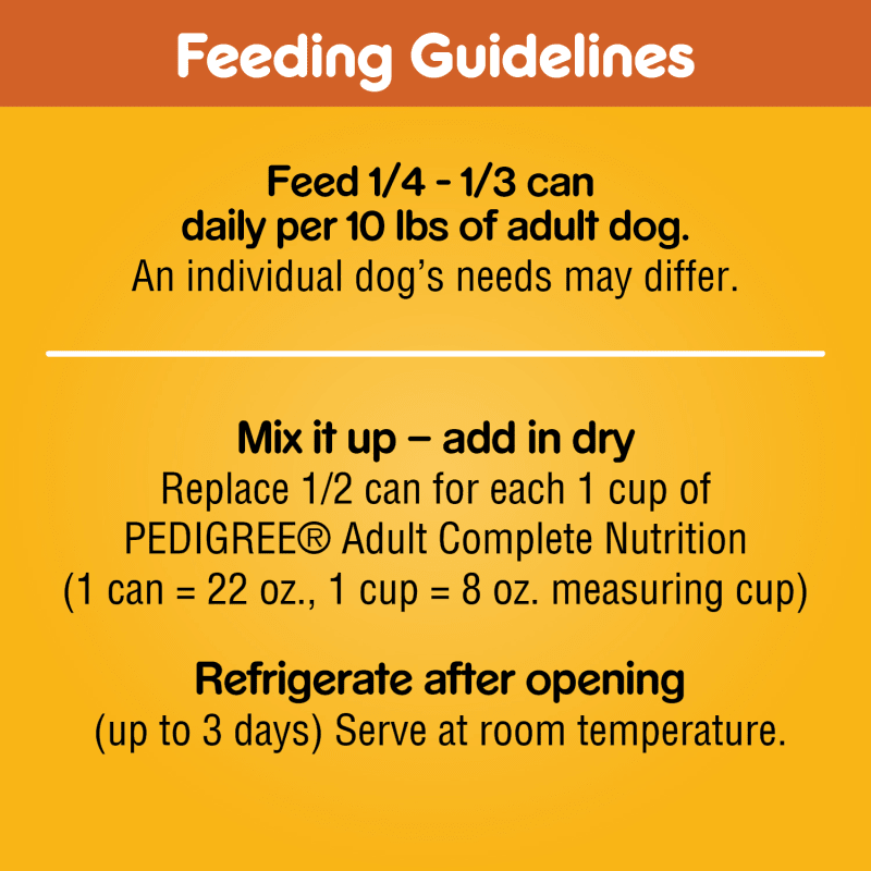 Pedigree Chopped Ground Chicken Dog Food - 22 oz