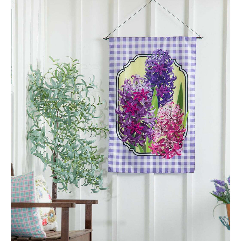 Evergreen Enterprises Hyacinths House Applique Flag - Thumbnail 2