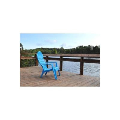 pool blue plastic adirondack chairs