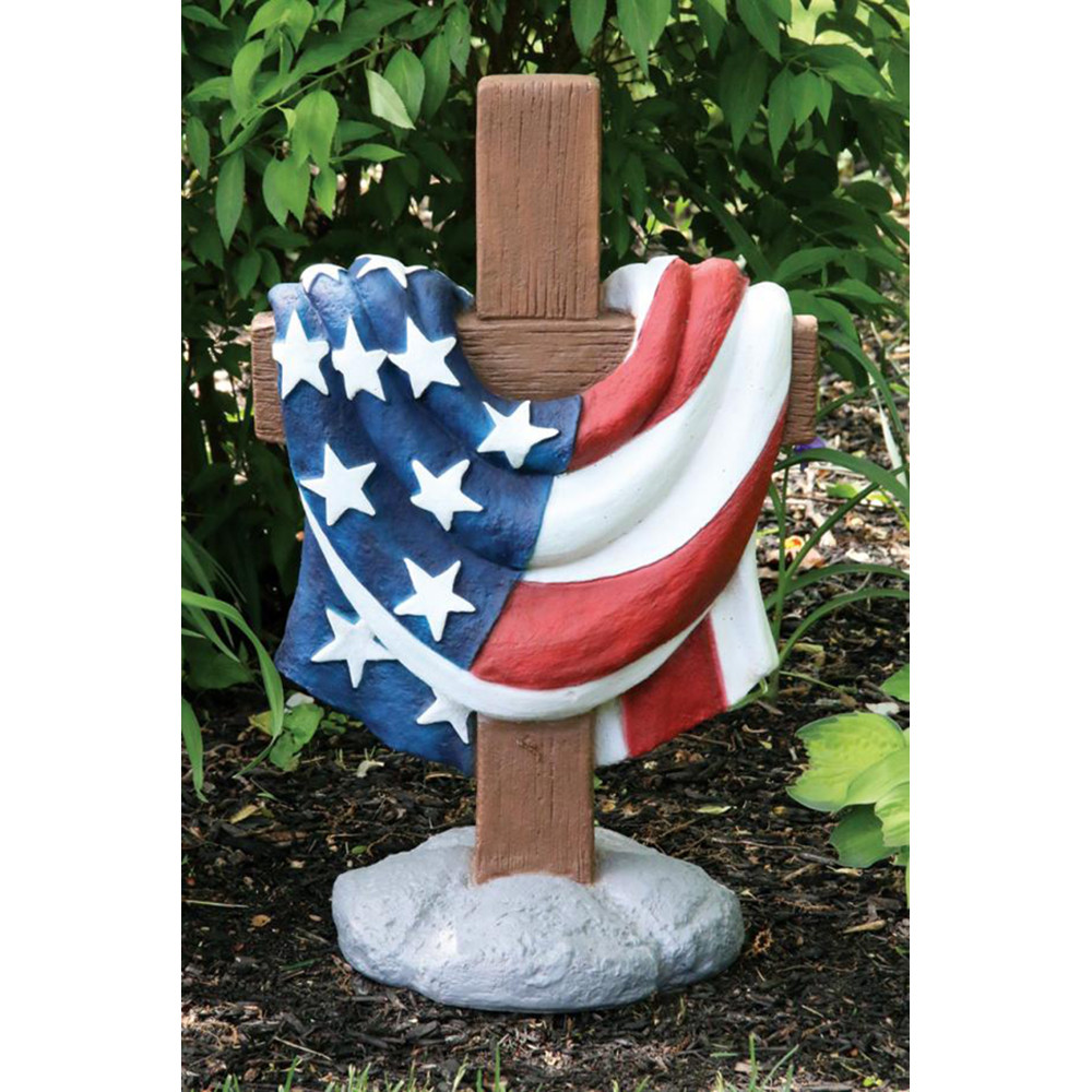 Massarelli's Memorial Cross Garden Statue