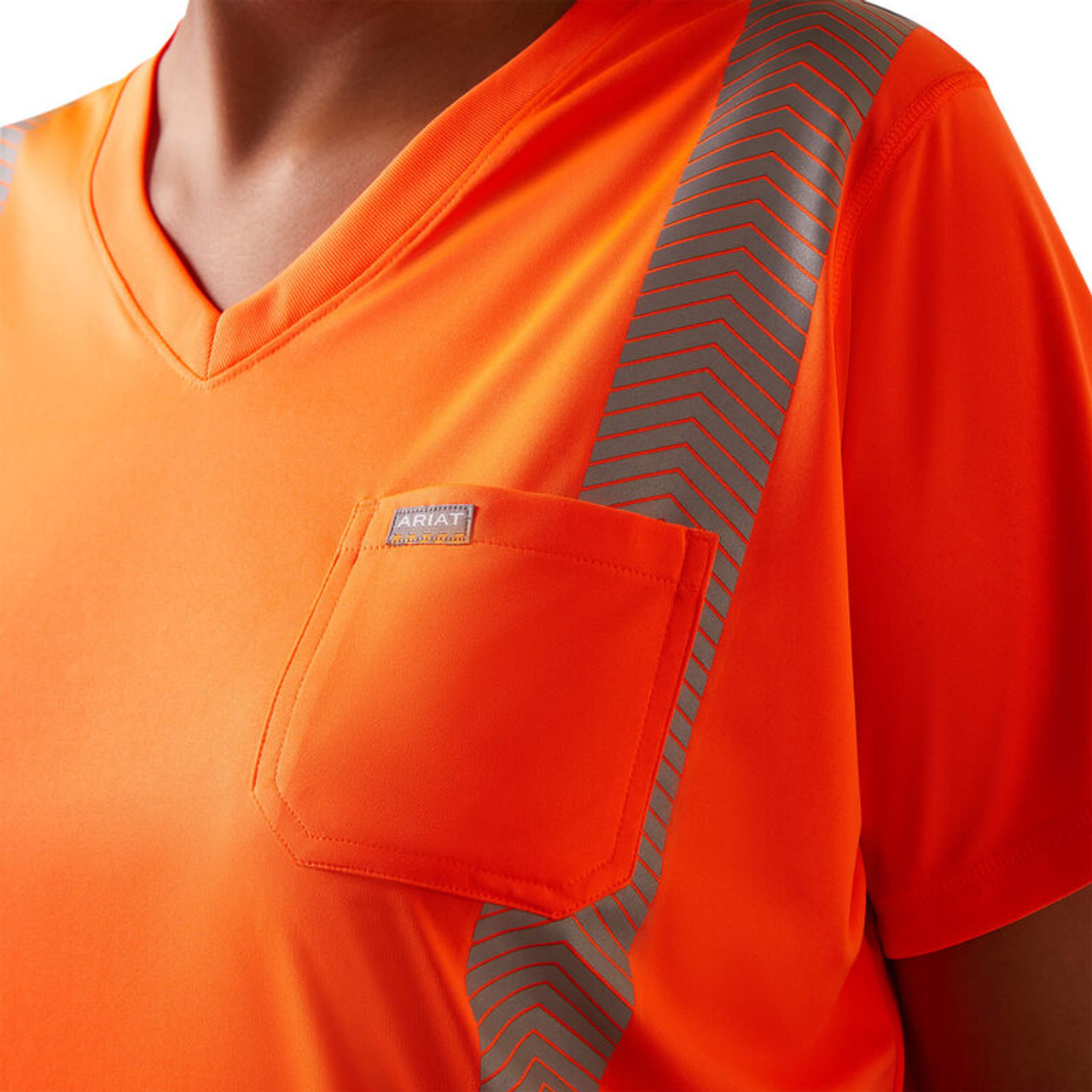 Ariat Women's Rebar ANSI T-Shirt - Hi Vis Orange