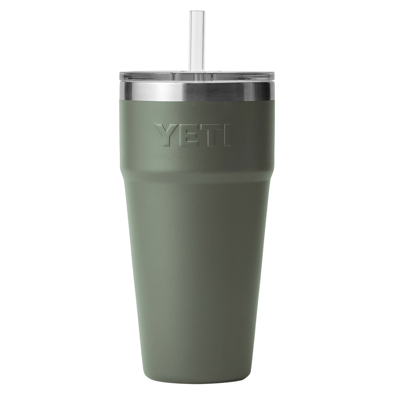 YETI Rambler 26 oz Bottle, Vacuum Insulated, Stainless Steel with Straw  Cap, Camp Green