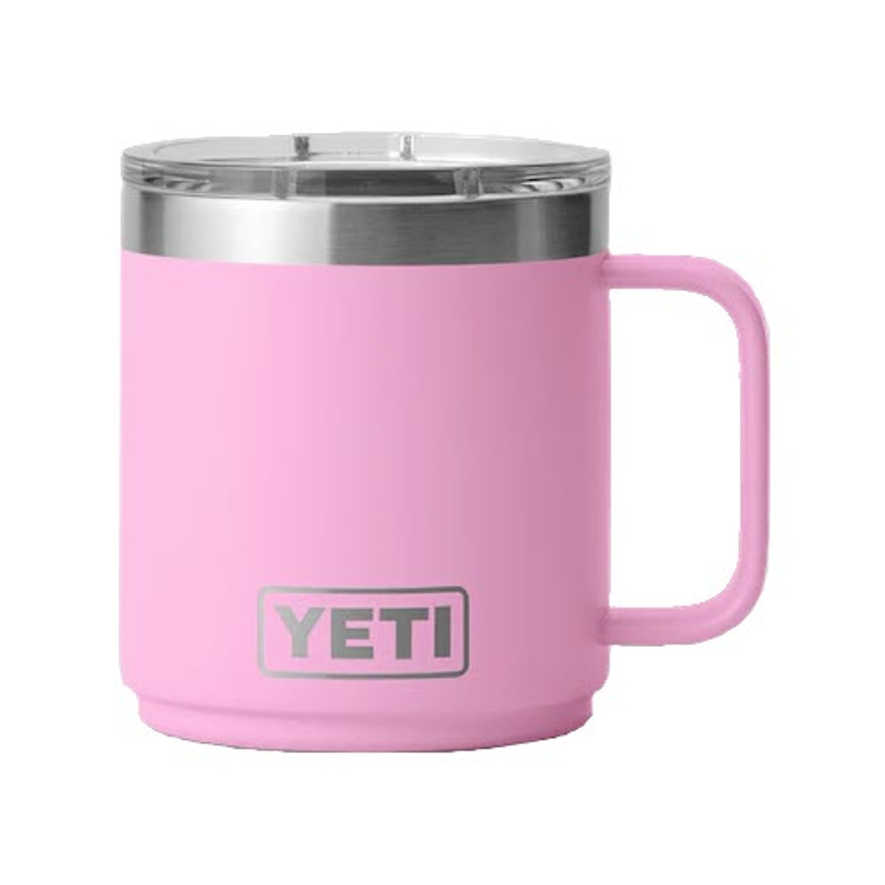 YETI Rambler 10 oz Stackable Mug, Vacuum Insulated, Stainless Steel with  MagSlider Lid, Power Pink