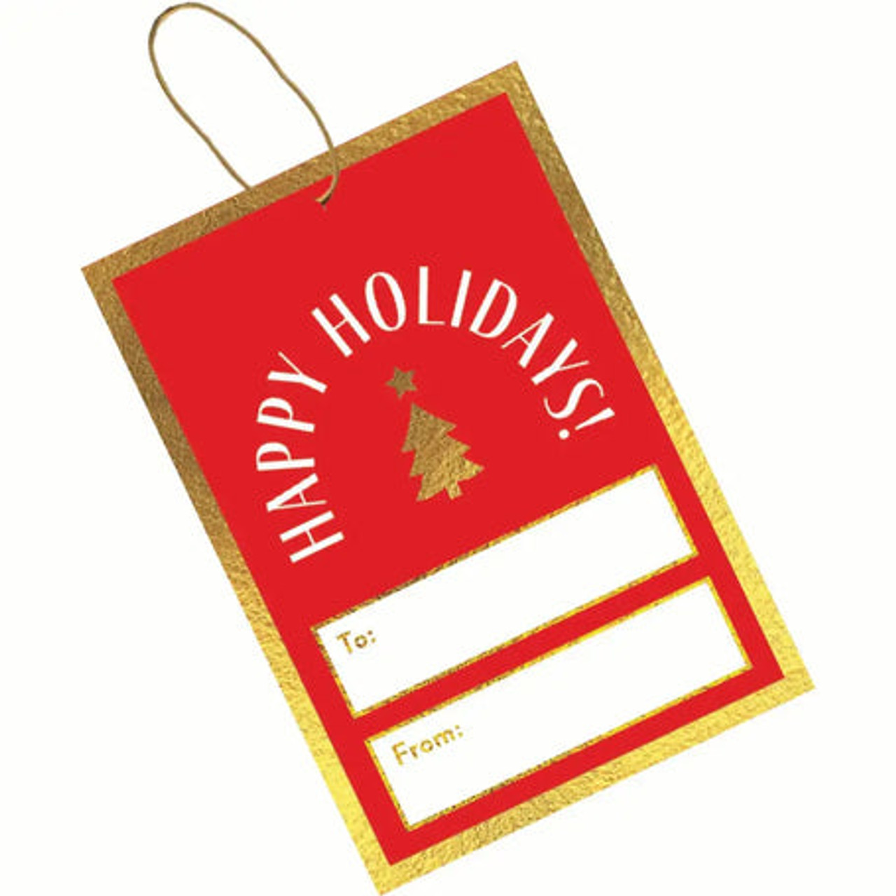 Happy Holiday Gift Tags - Pack of 4
